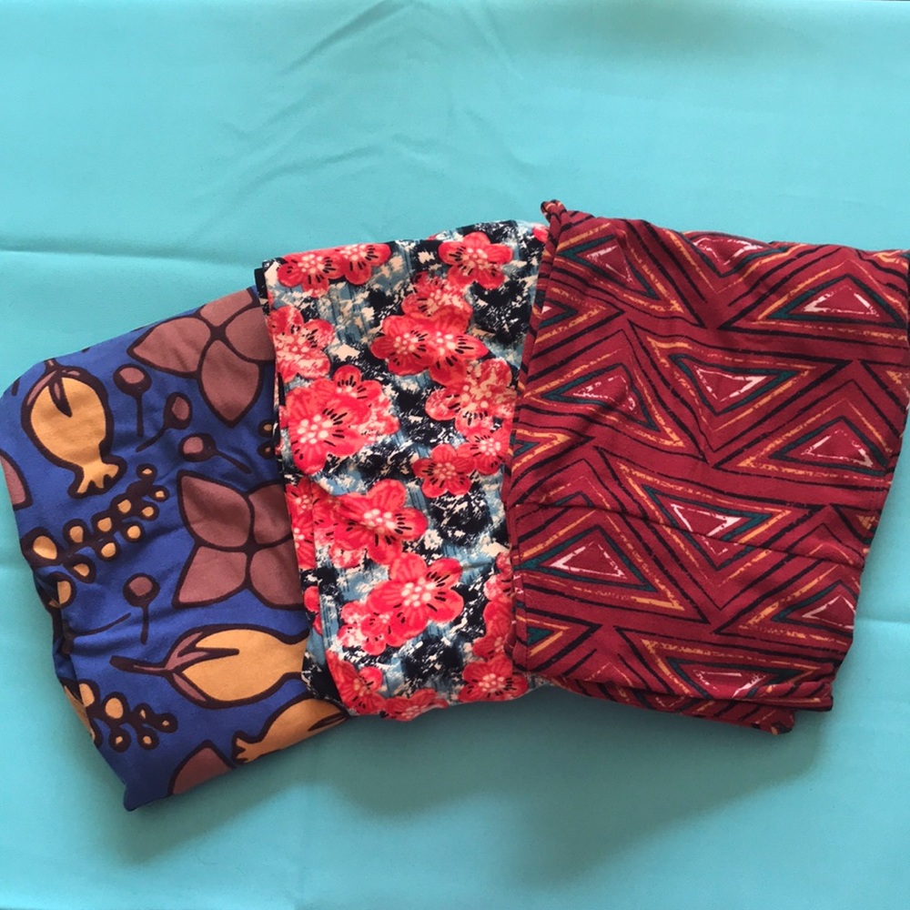 NWOT! Lula Roe Leggings OS Set#3